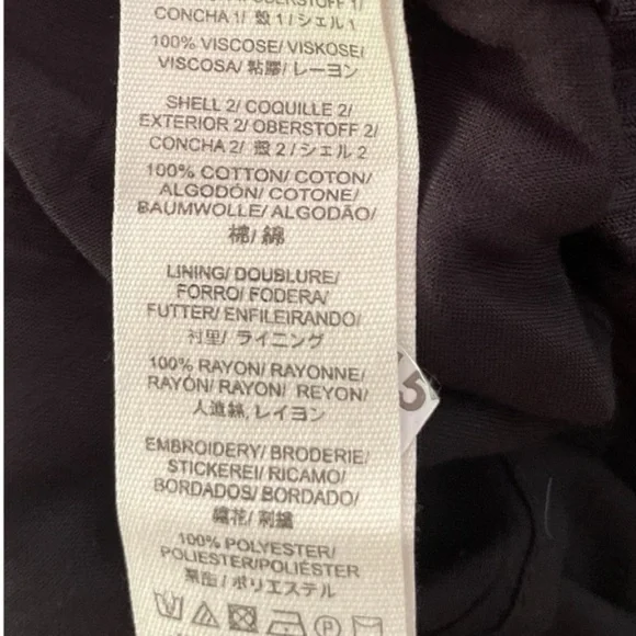 NWT FREE PEOPLE “birds of a feather” black and white embroidered mini dress SZ 6 - Picture 6 of 9